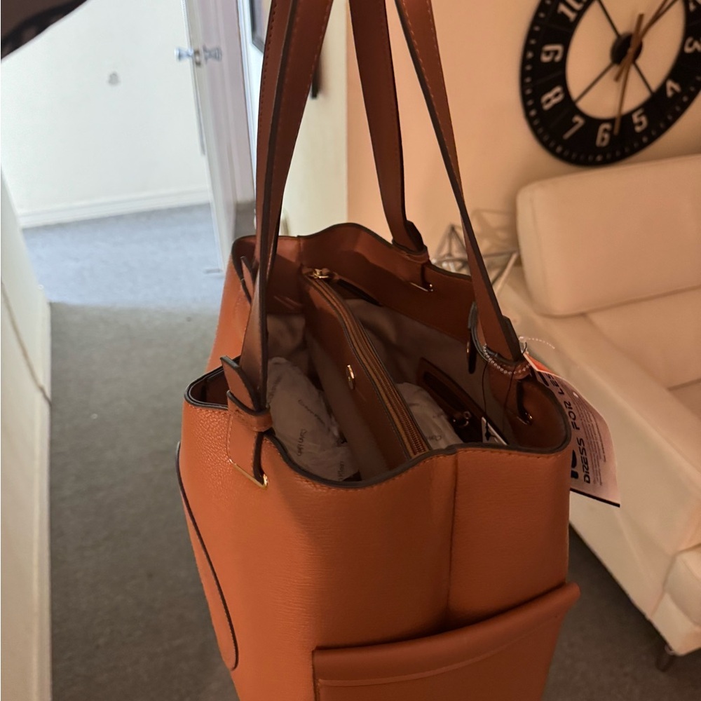 Calvin Klein Collection Brown Leather Tote - Picture 3 of 10